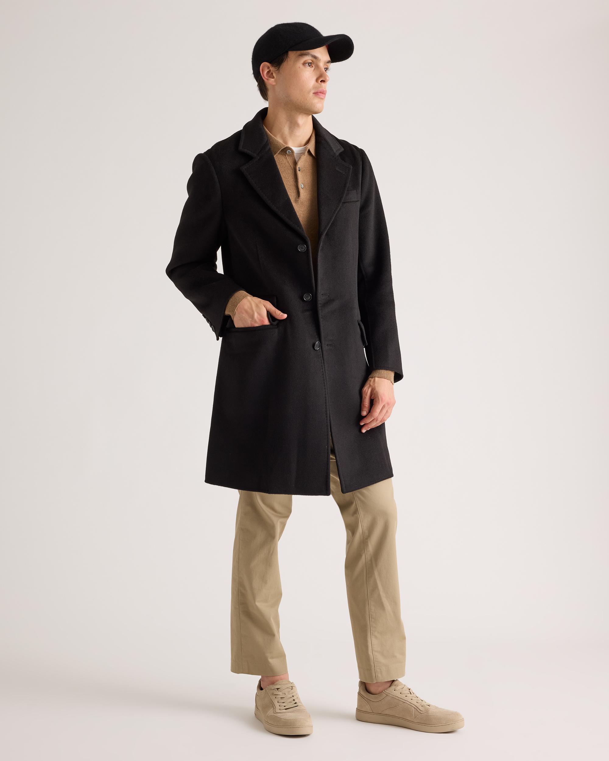 Quince | Men's 100% Mongolian Cashmere Double-Faced Overcoat Size XL Product Image