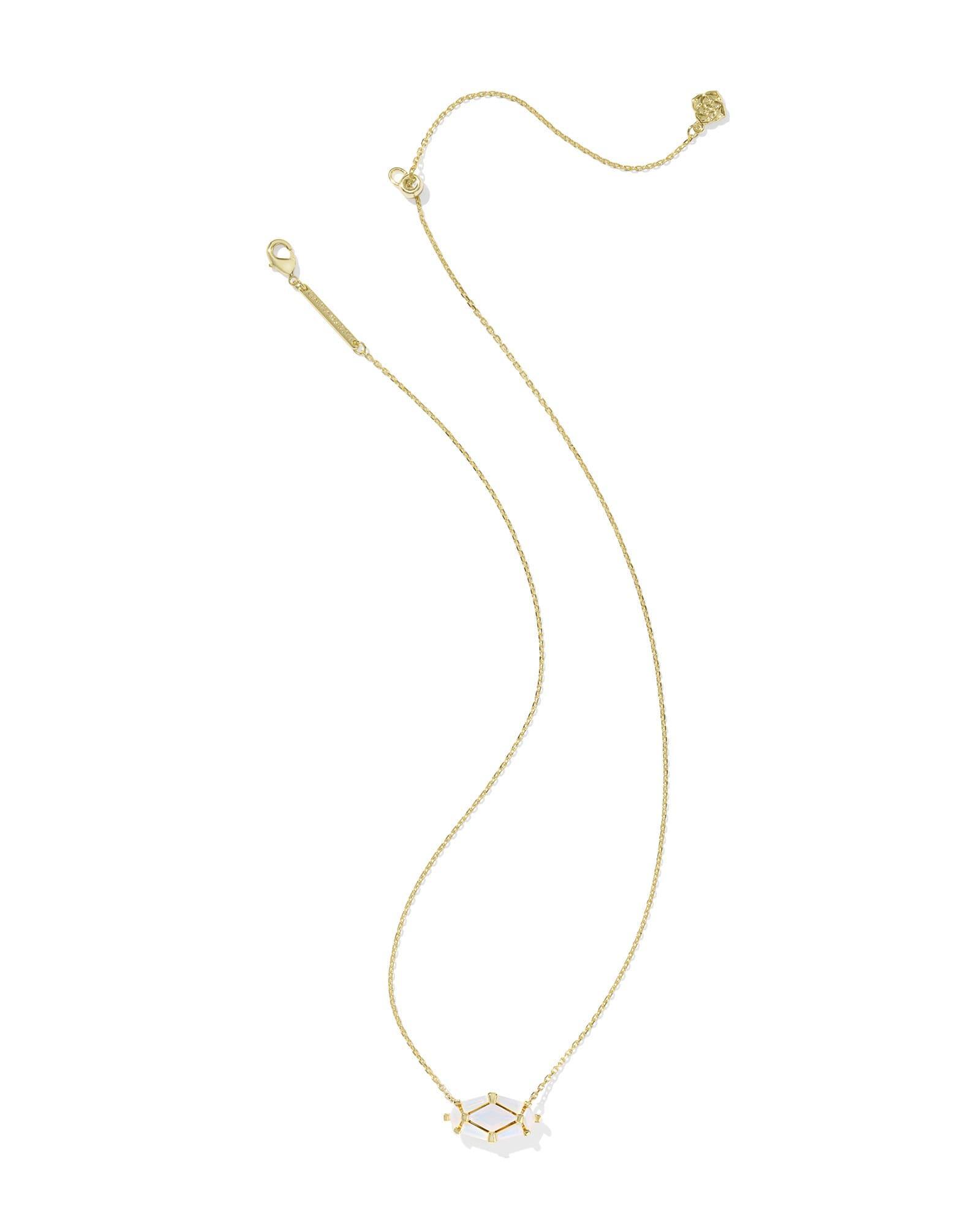 Lindy Rae Elisa Gold Short Pendant Necklace Product Image