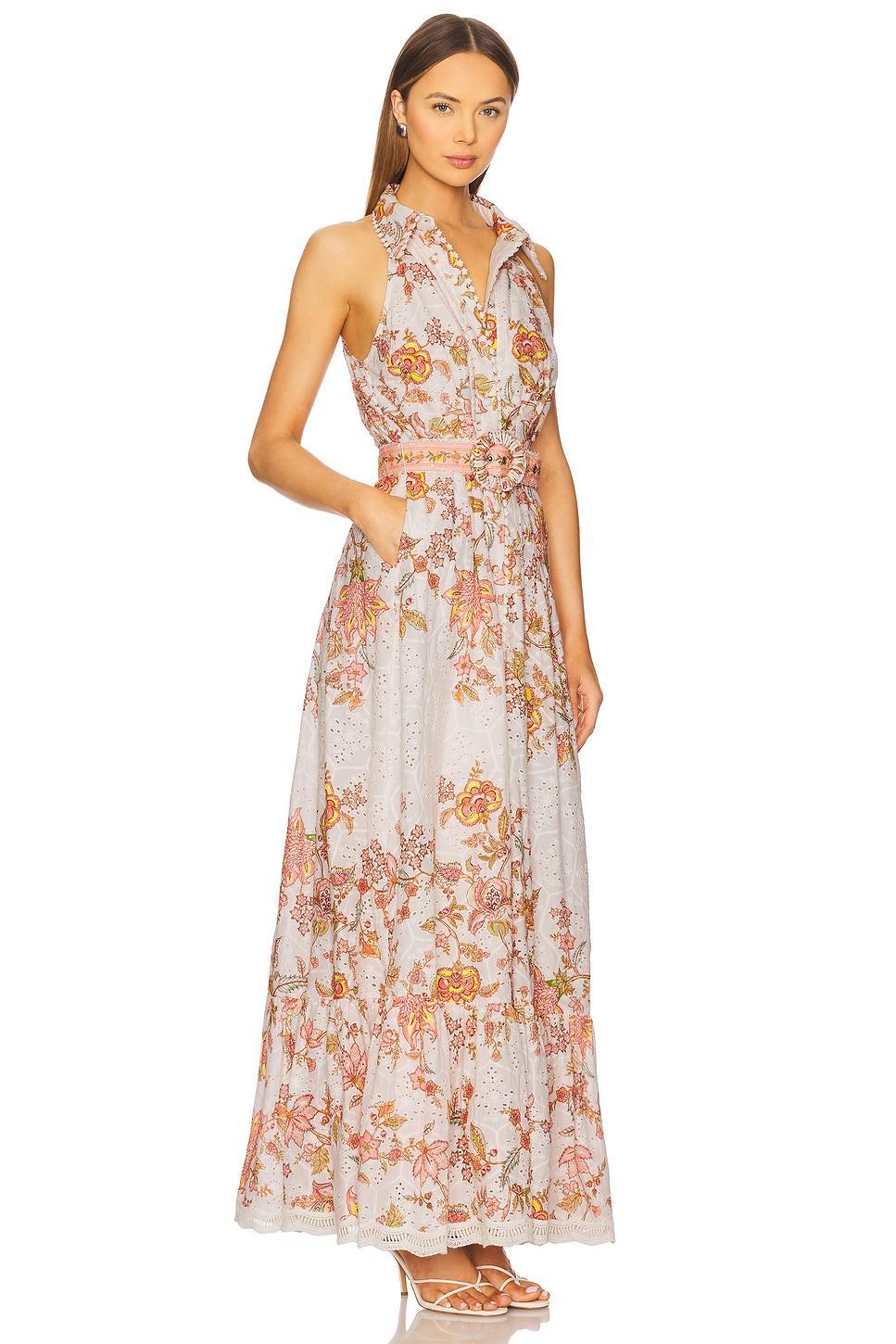 Long Shirt Dress With Buckle Belt HEMANT AND NANDITA Product Image