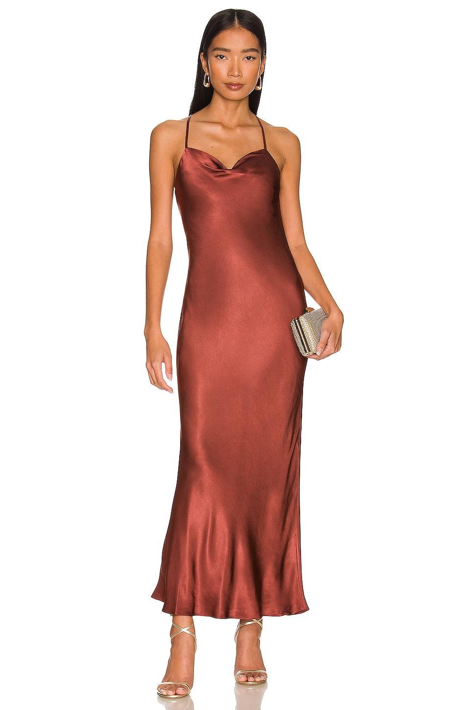 Thalia Cowl Back Bias Midi Dress Shona Joy Product Image