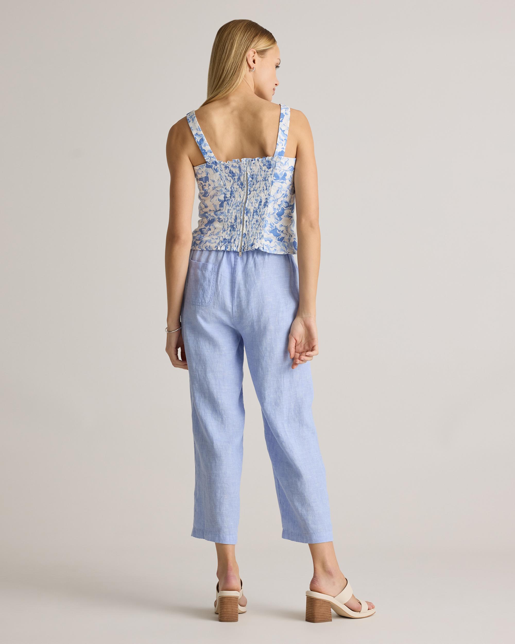 100% European Linen Fitted Tank Product Image