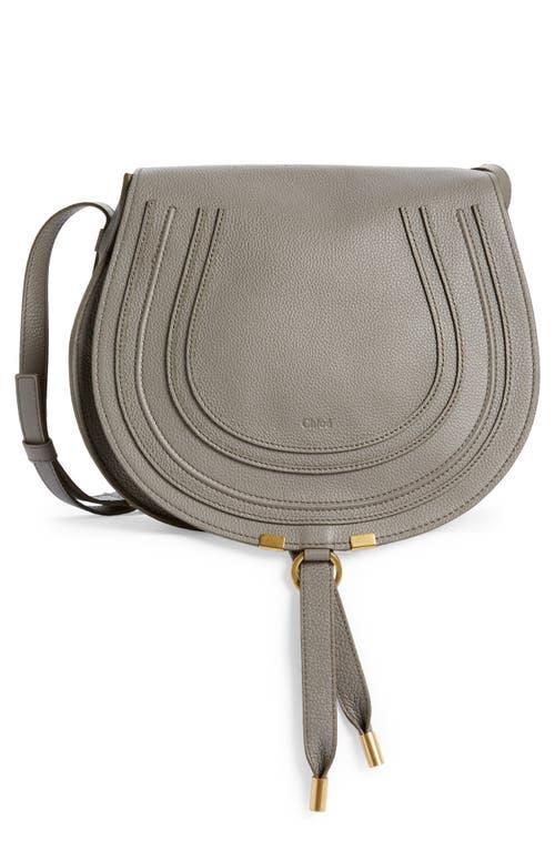 Womens Medium Marcie Leather Saddle Bag Product Image