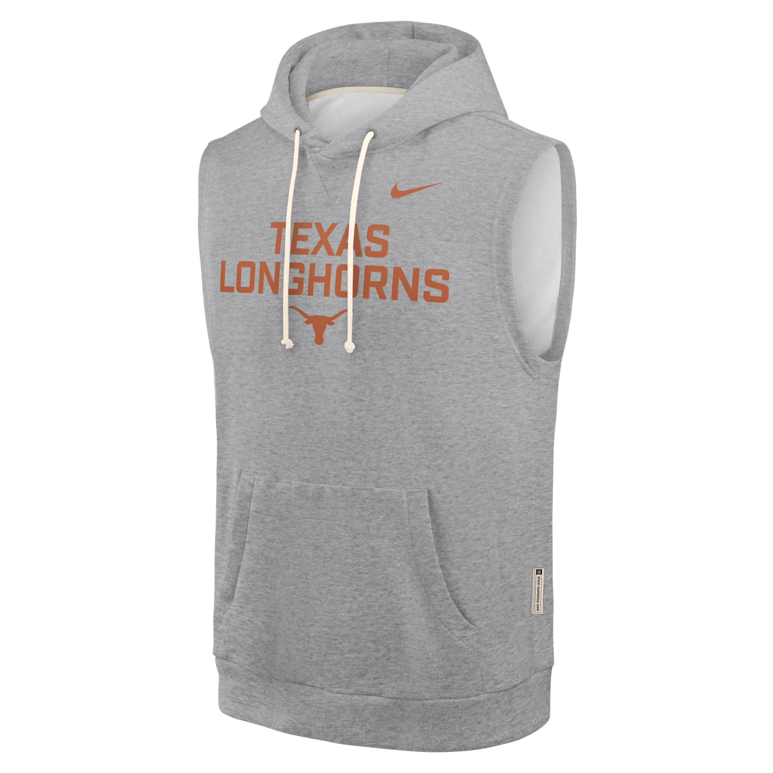 Texas Sideline Men's Nike Dri-FIT College Sleeveless Pullover Hoodie Product Image