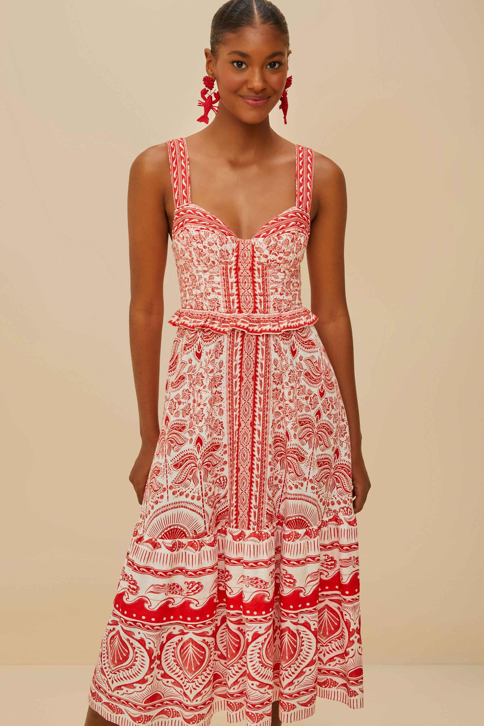 Red River Ride LENZING™ ECOVERO™ Euroflax™ Midi Dress Product Image