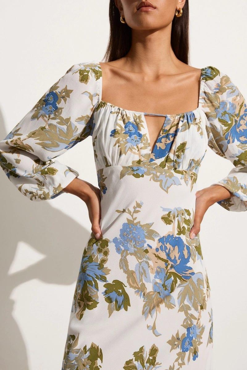 Benedita Midi Dress Escala Floral Ivory - Final Sale Product Image