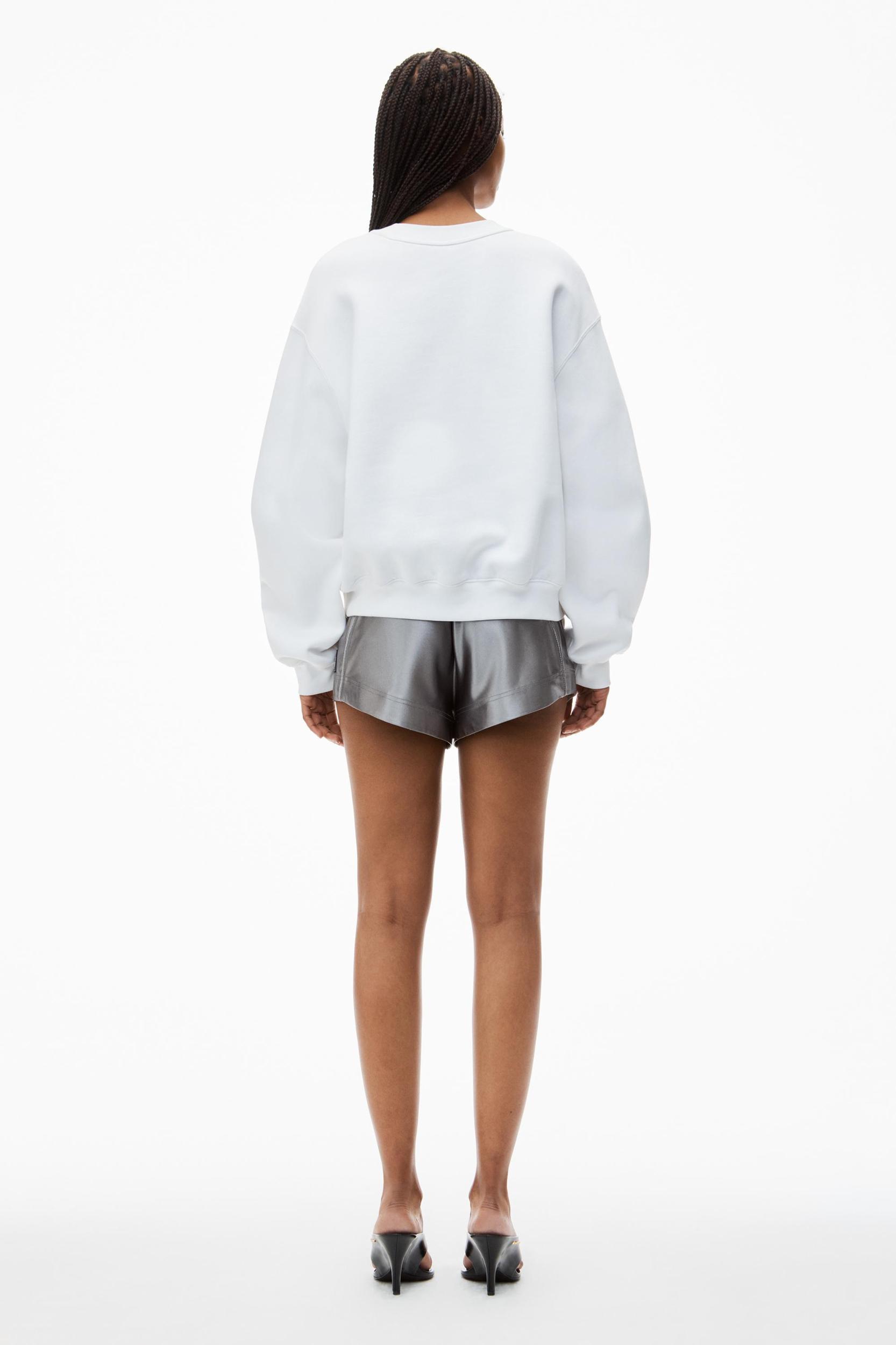 Puff Logo Sweatshirt In Structured Terry Product Image