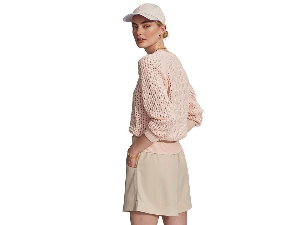 Varley Clay Knit Sweat (Silver Peony) Women's Sweatshirt Product Image