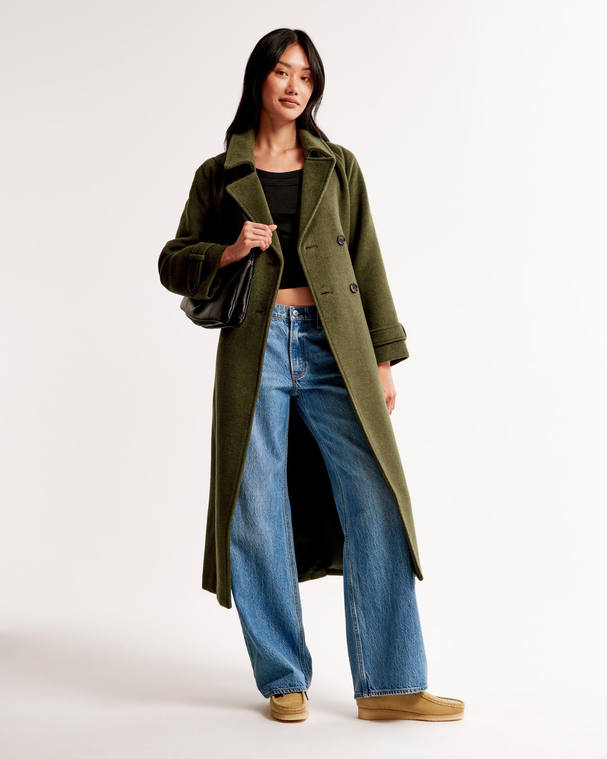 Wool-Blend Trench Coat Product Image