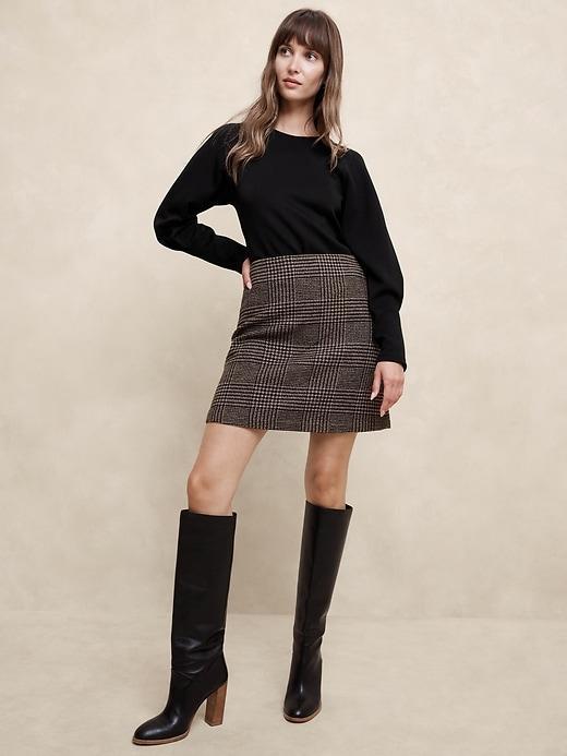 Soft Touch Scuba Raglan-Sleeve Top Product Image