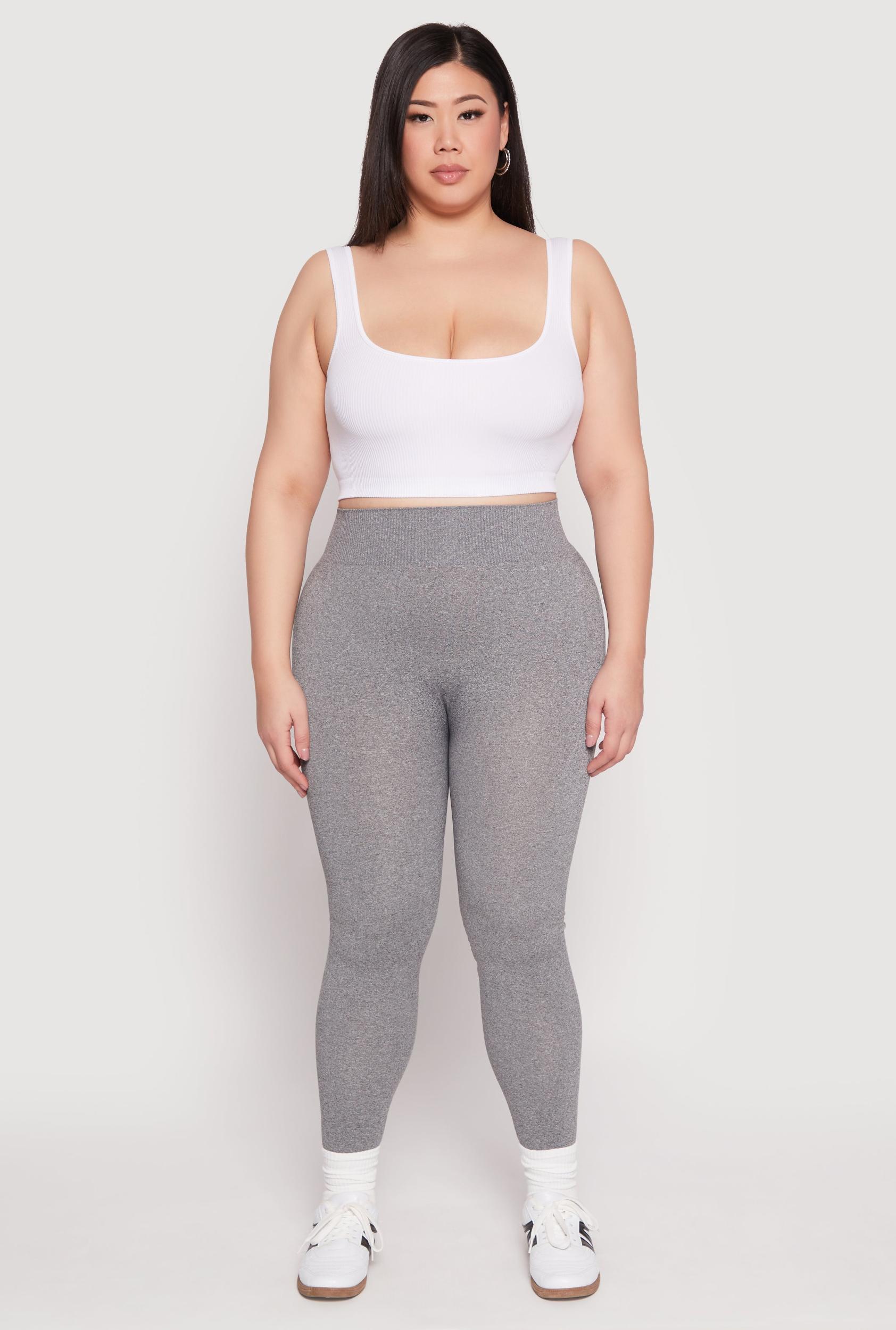 Womens Plus Size Seamless High Waisted Leggings Product Image