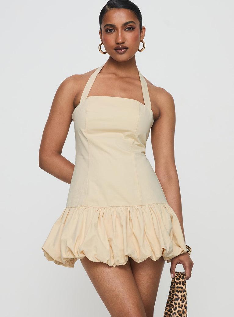 Sofia Mini Dress Cornsilk Product Image
