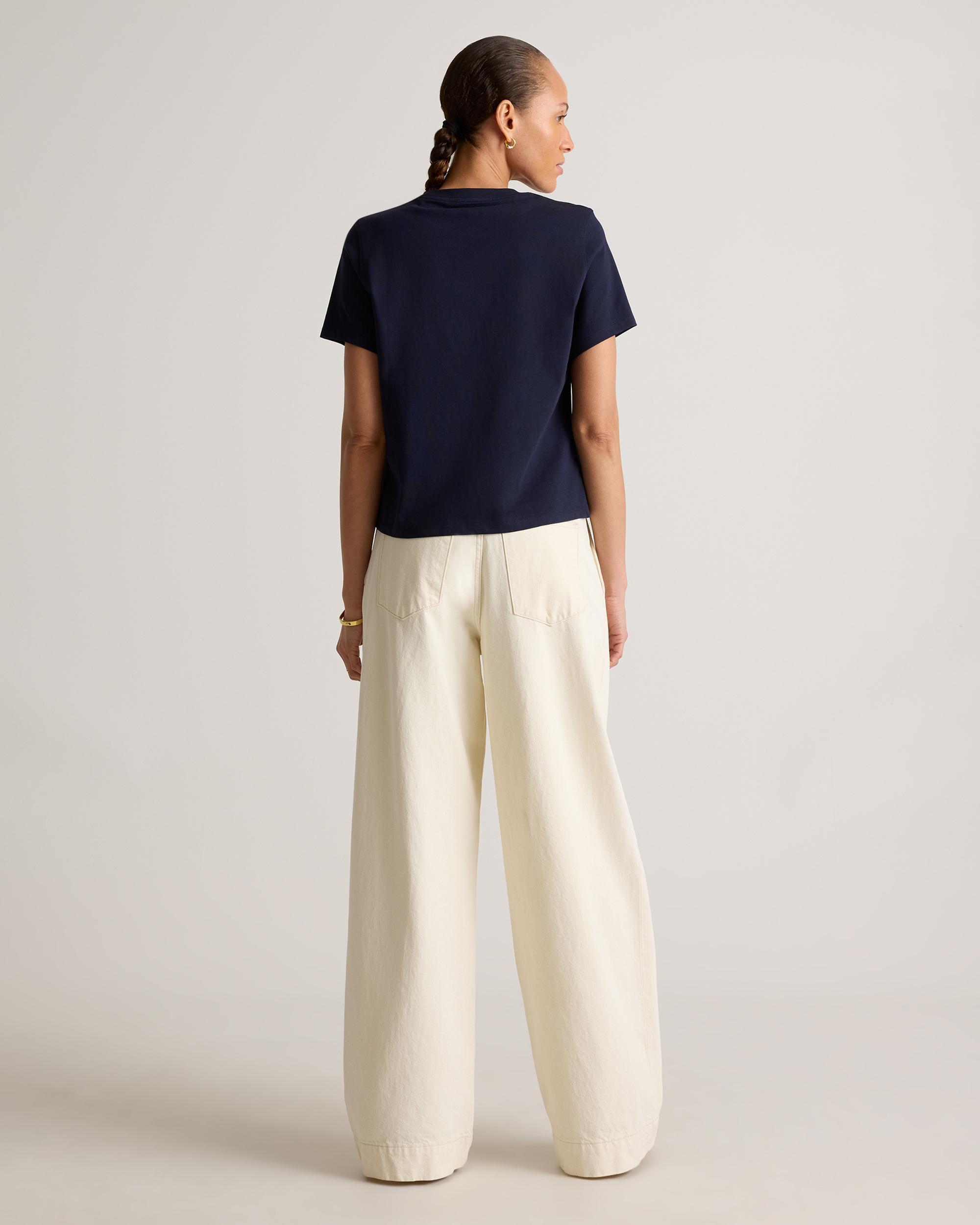 Quince | Women's Boxy Crewneck T-Shirt Organic Cotton Product Image