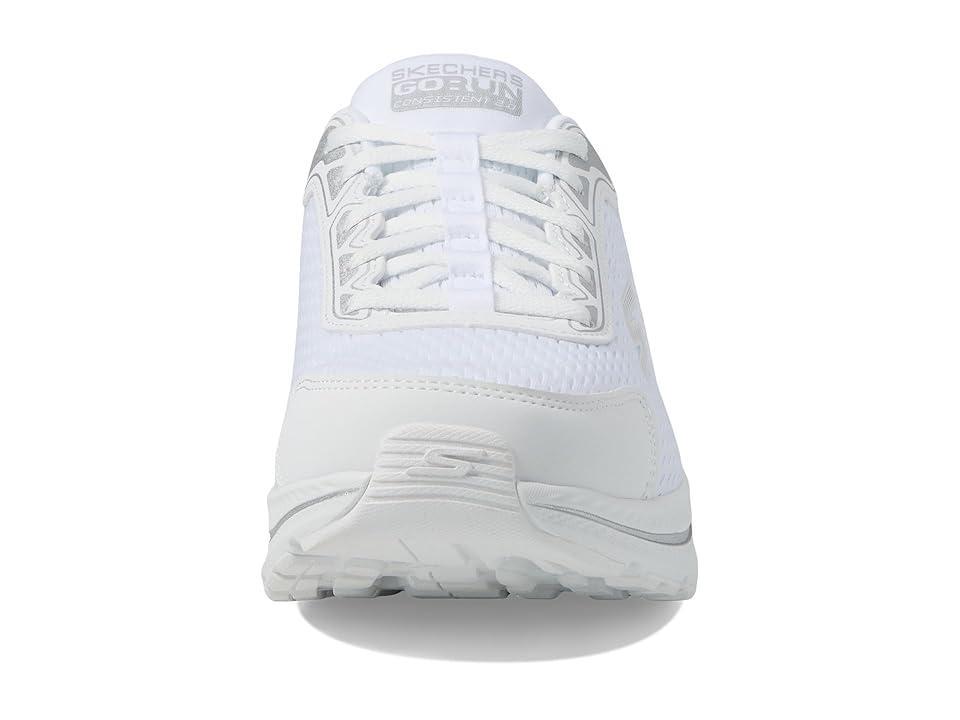 Skechers Hands Free Slip-ins® Go Run Consistent 2.0 Endure Women's Athletic Shoes, Size: 8 Wide, Wht Silver Product Image