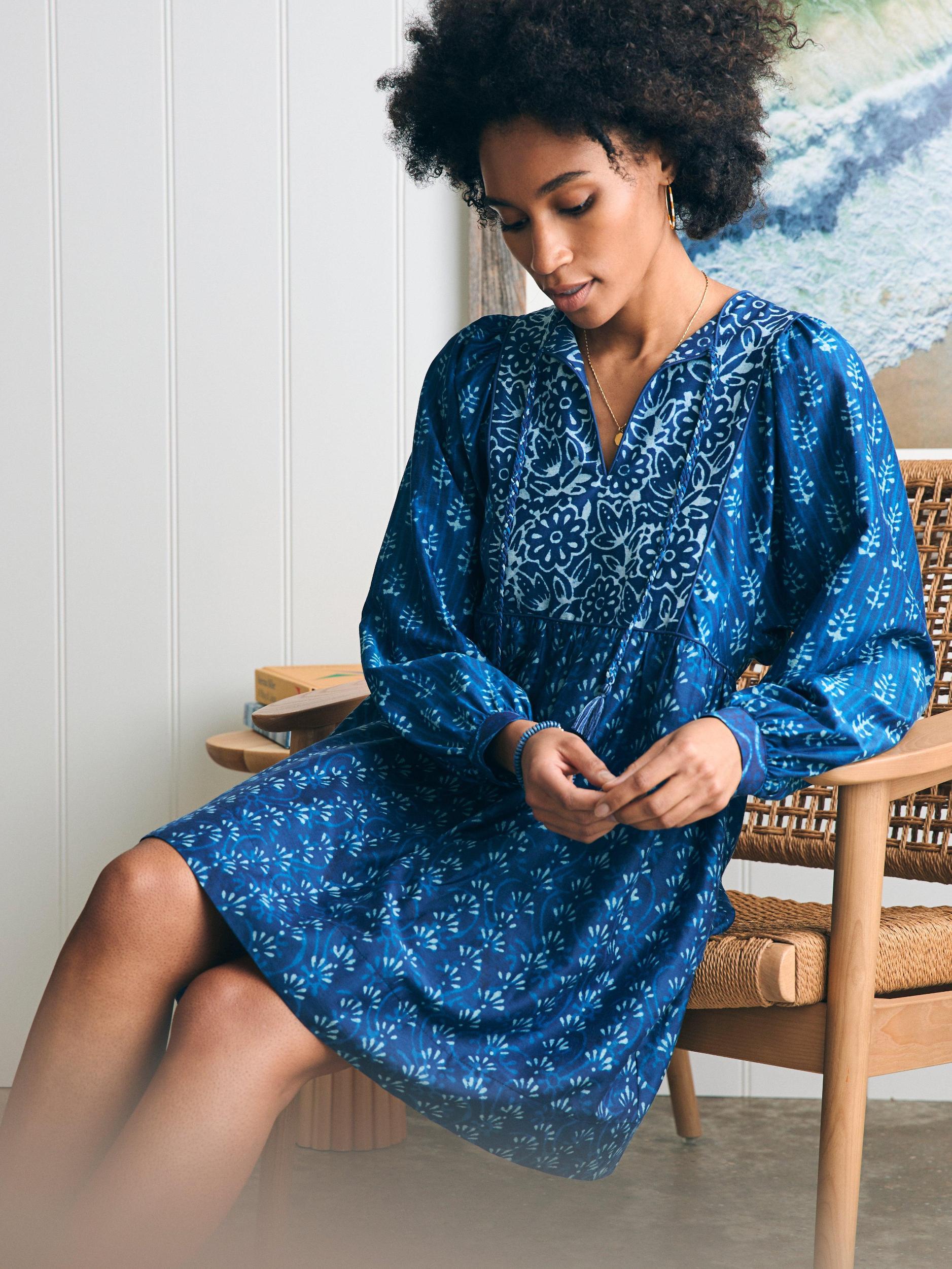 Silk Blend Solstice Mini Dress - Sunburst Mix Print Female Product Image