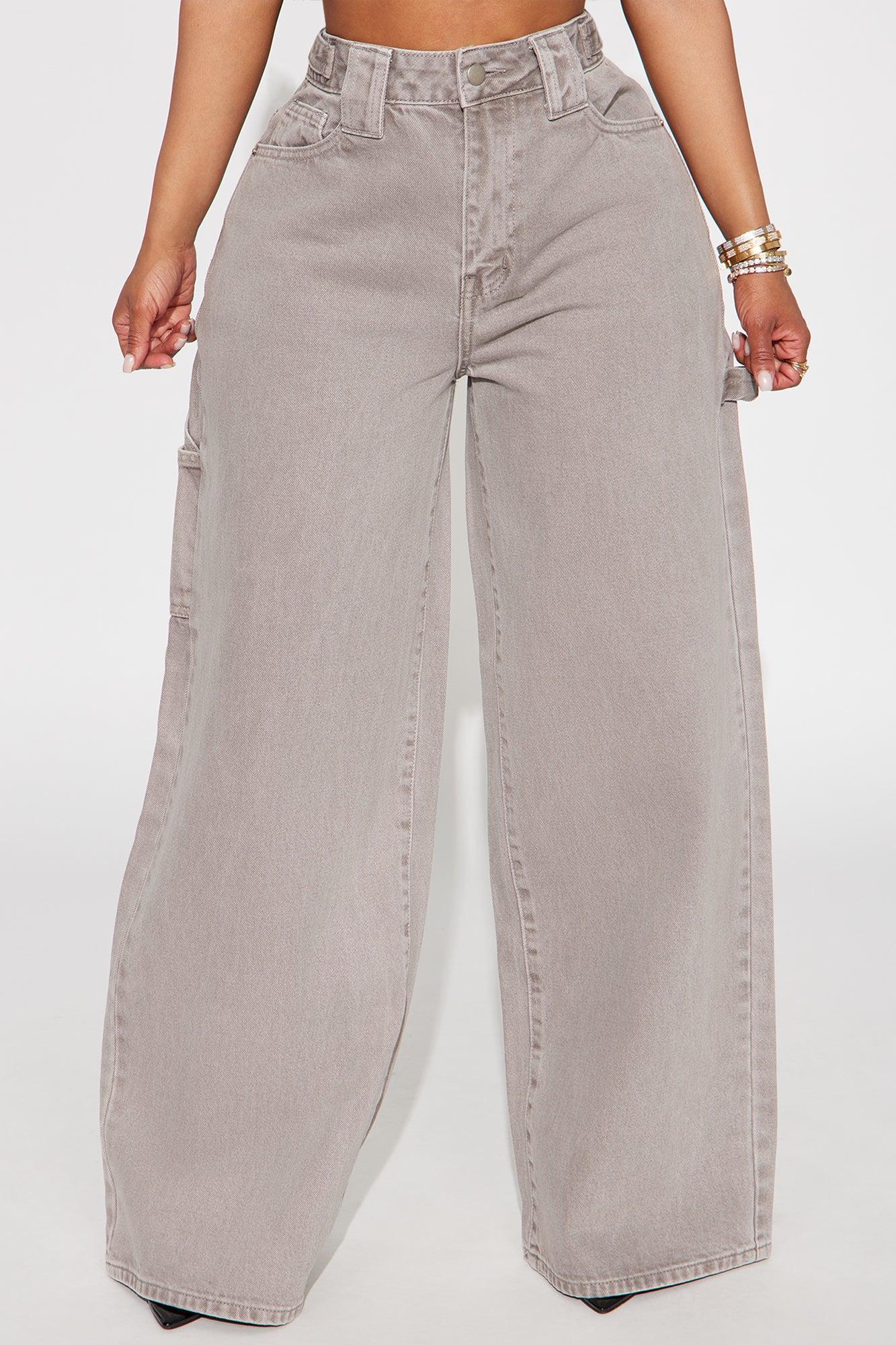Everything You Want Wide Leg Pant - Grey Product Image