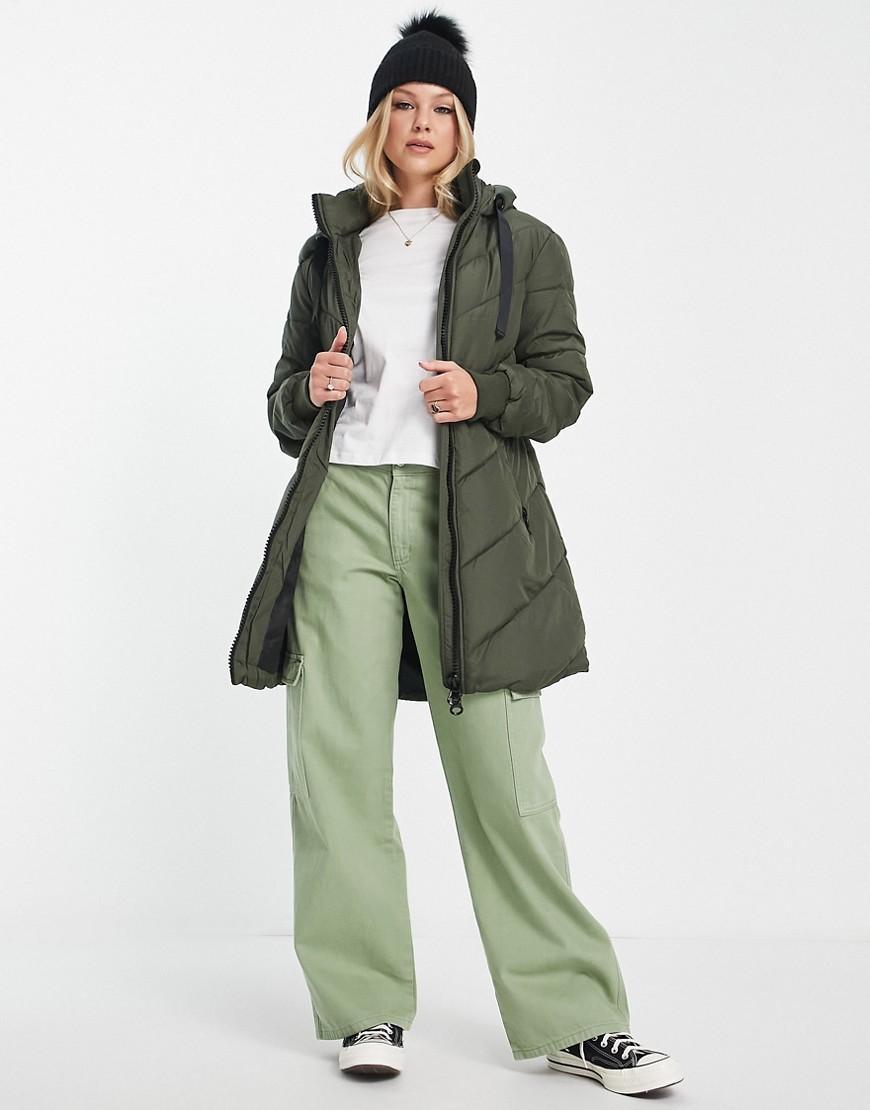 JDY chevron hooded padded coat Product Image
