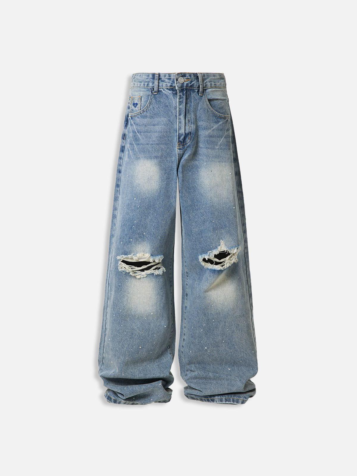 Aelfric Eden Rhinestone Baggy Jeans Product Image