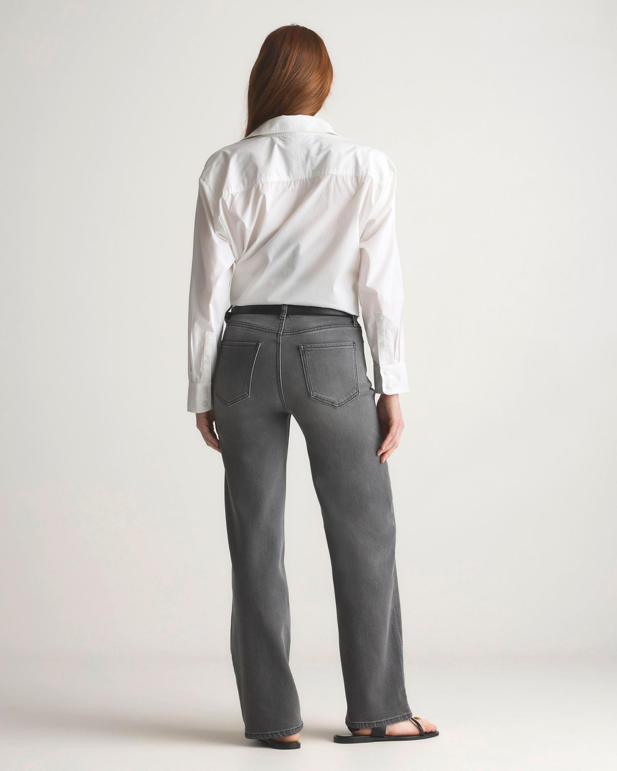 Quince | Women's Bella Stretch Relaxed Straight Jeans Organic Cotton Product Image