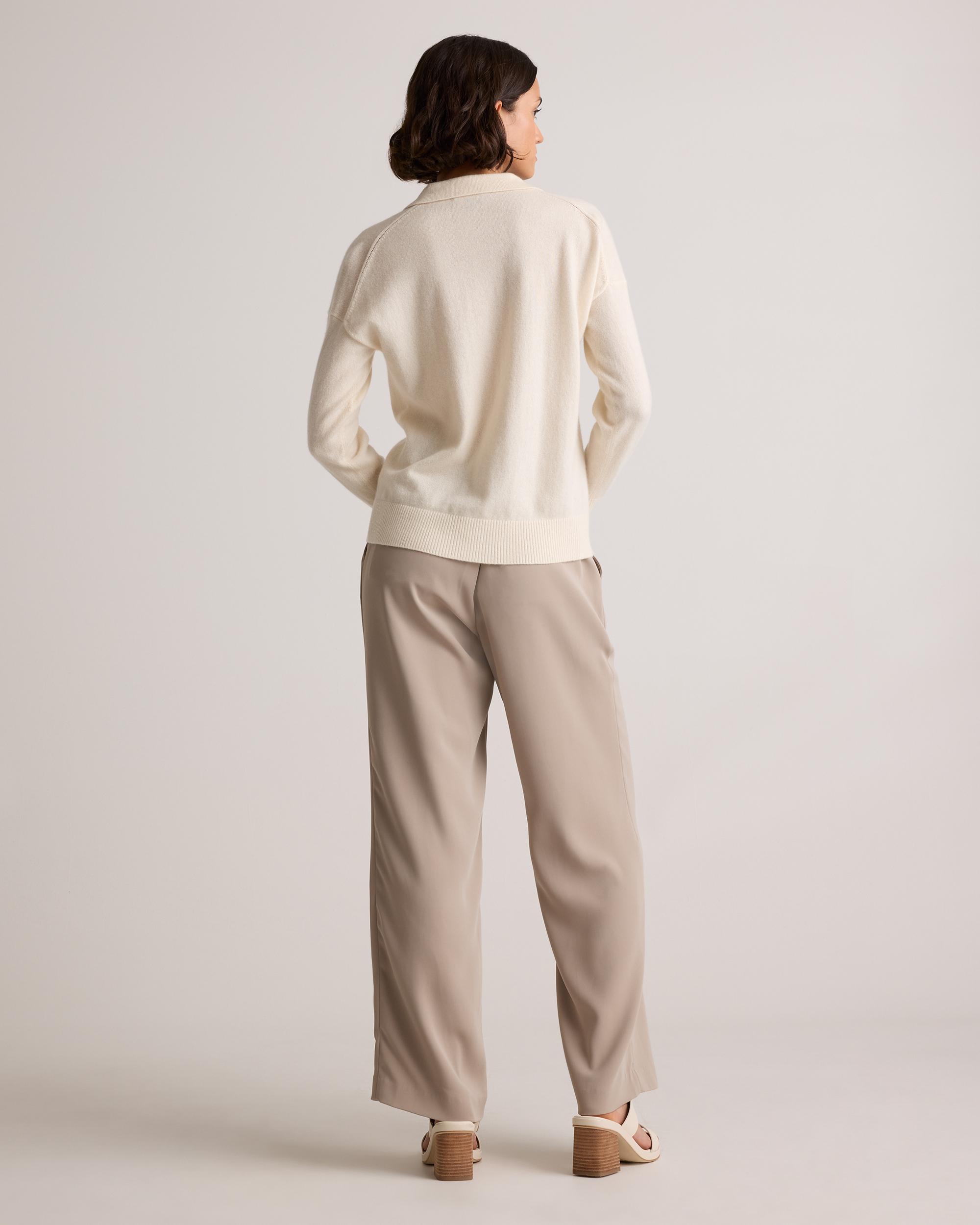 Quince | Women's Mongolian Cashmere Polo Sweater Product Image