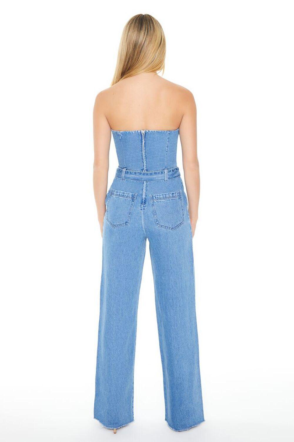 Strapless Belted Denim Jumpsuit | Forever 21 Product Image
