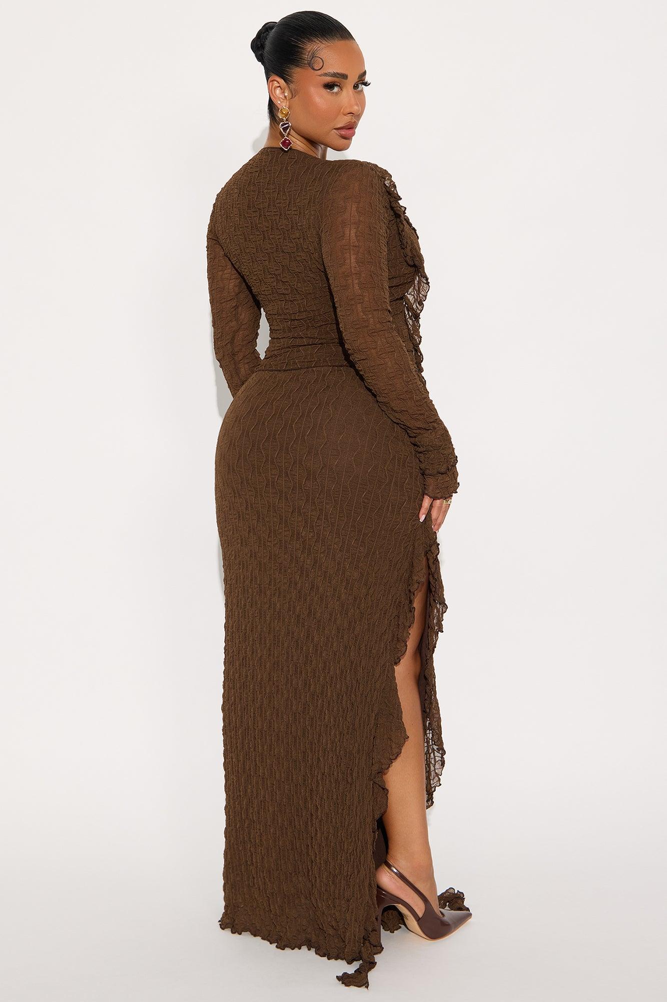Romantic Reverie Skirt Set - Brown Product Image