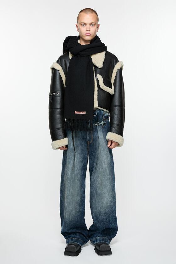 Cashmere fringe scarf - Narrow Product Image