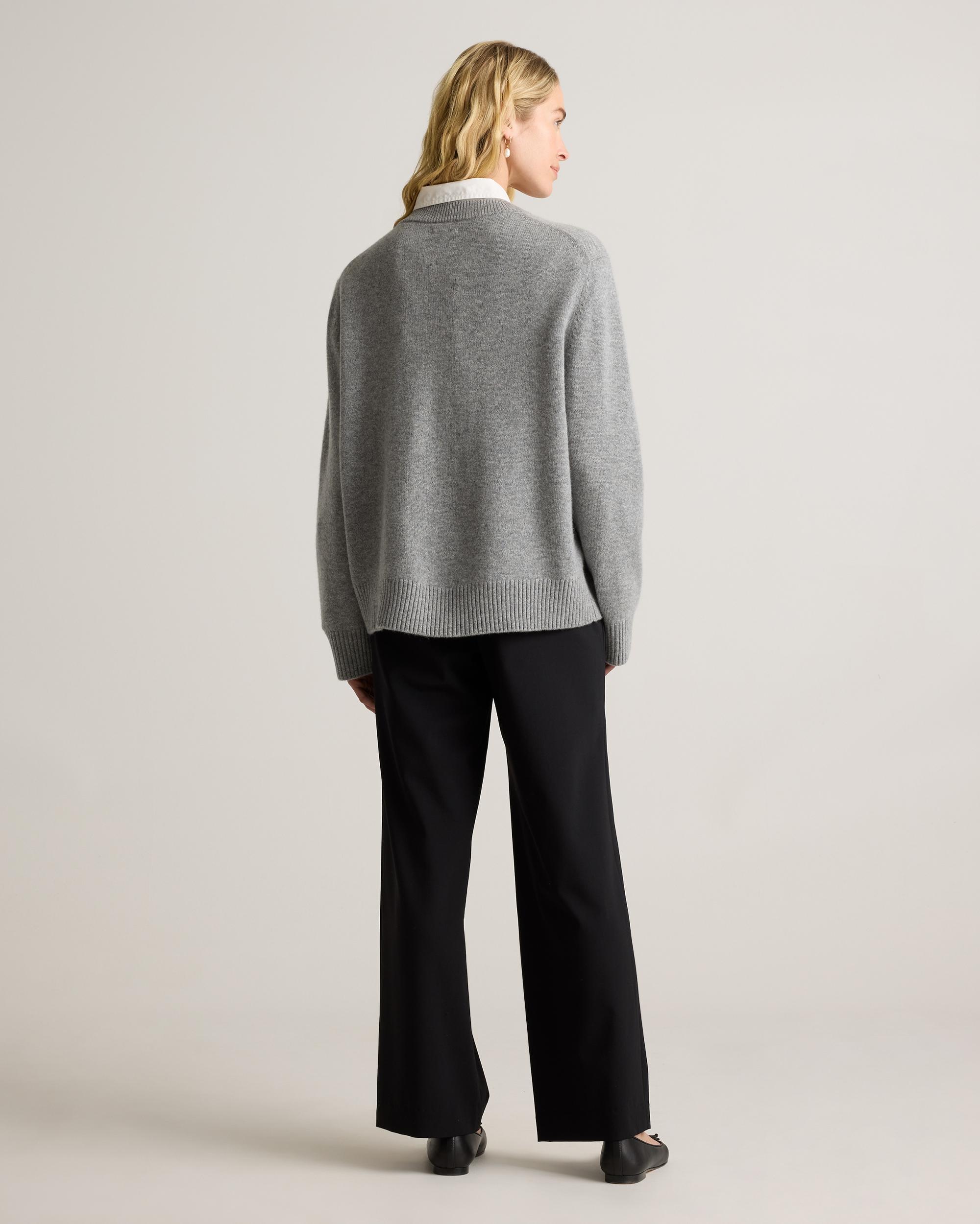 Quince | Women's Mongolian Cashmere OverSized Crewneck Sweater Product Image