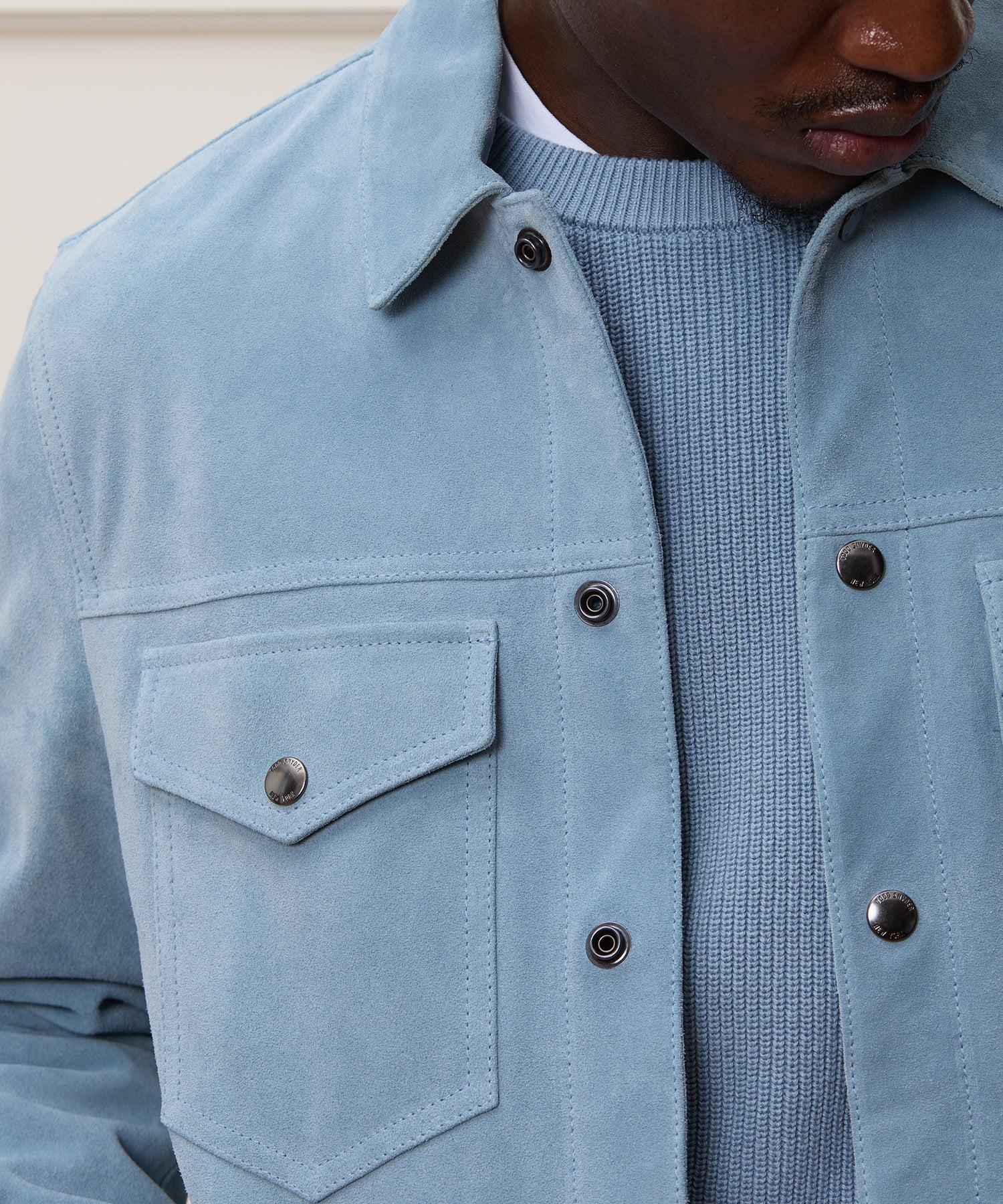 Italian Suede Snap Dylan Jacket Product Image