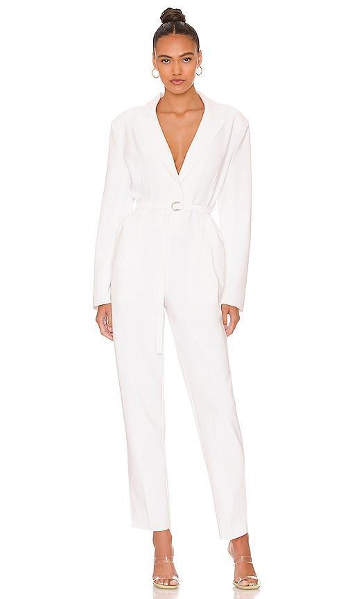 Single Breasted Tapered Leg Jumpsuit Product Image