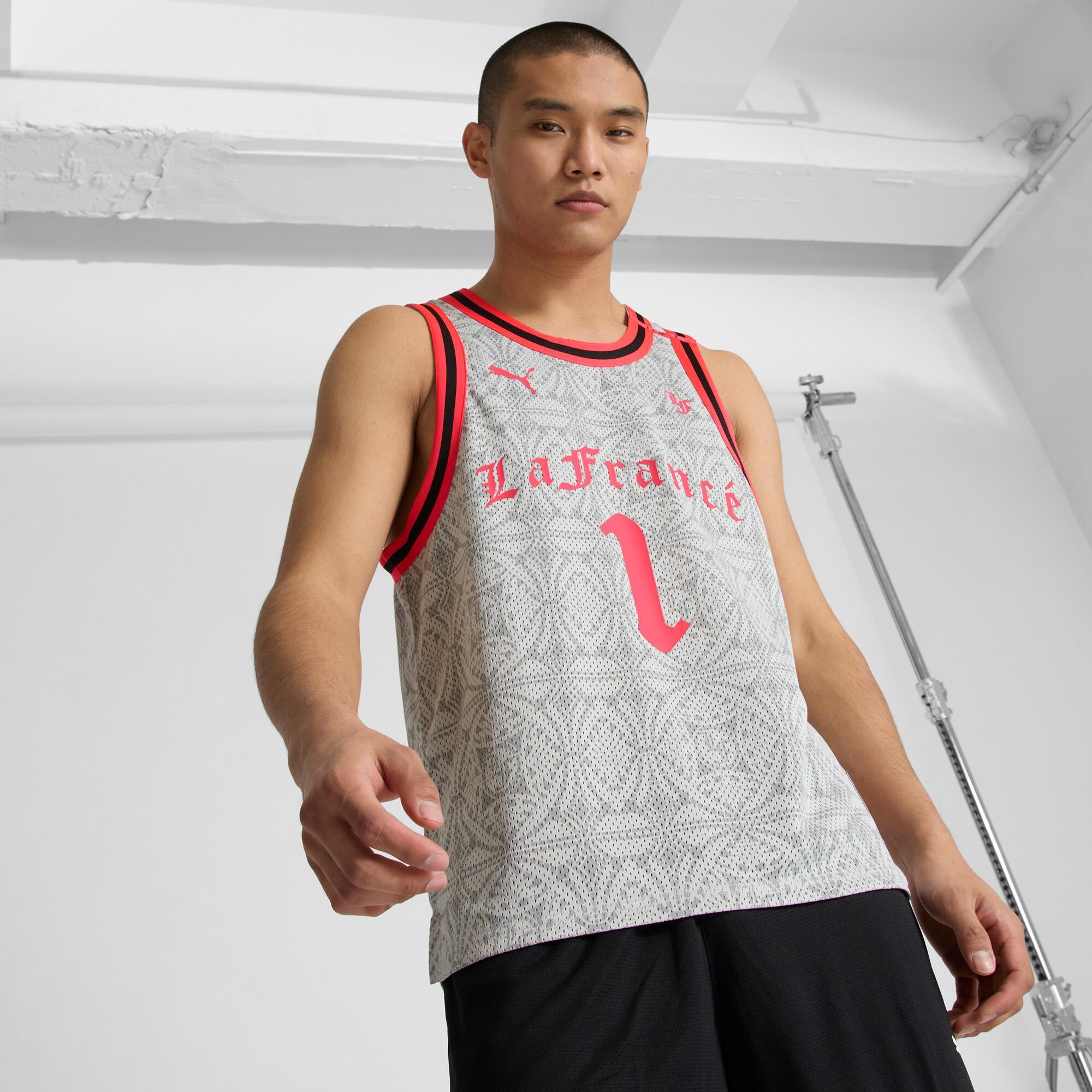PUMA x LAMELO BALL LaFrancÃ© Slam Men's Basketball Jersey in Grey Product Image