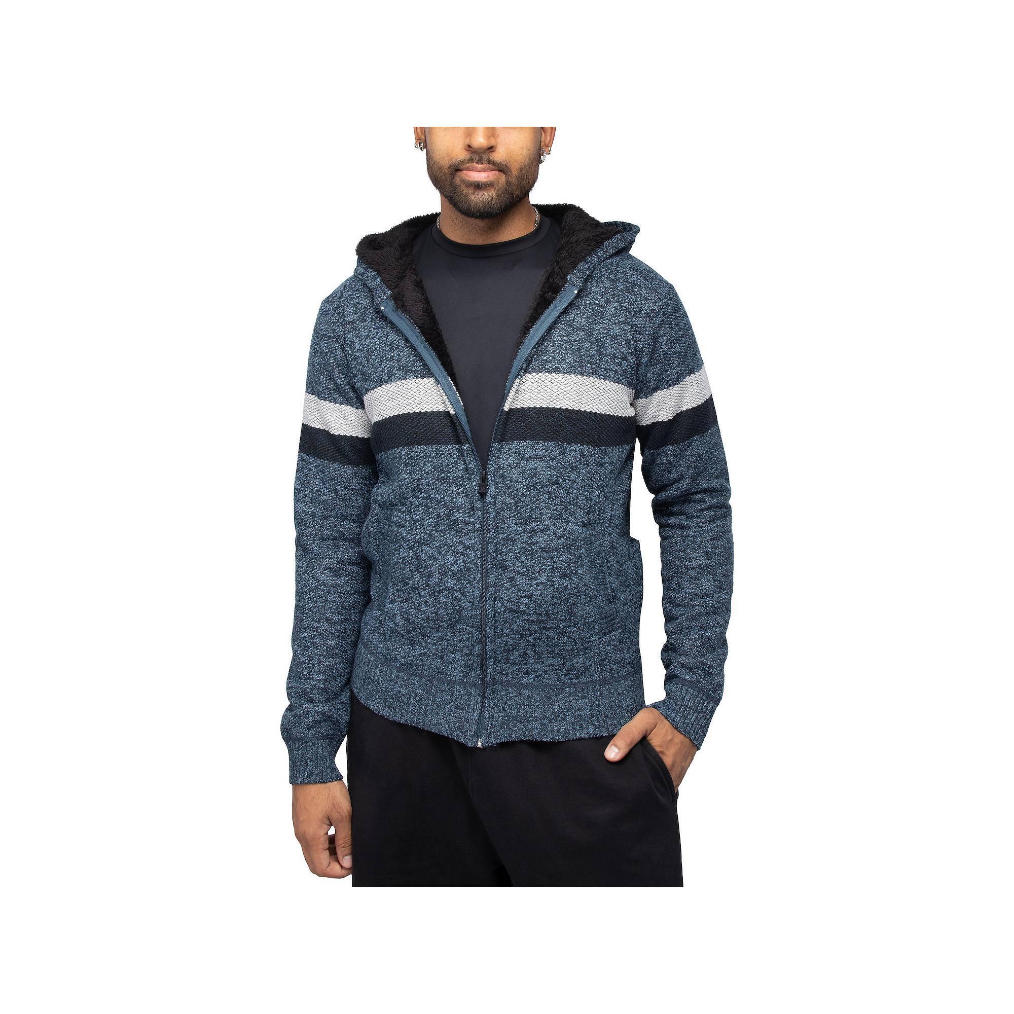 Men's Xray Full-Zip Hooded Sweater, Size: 2XL, Blue Product Image