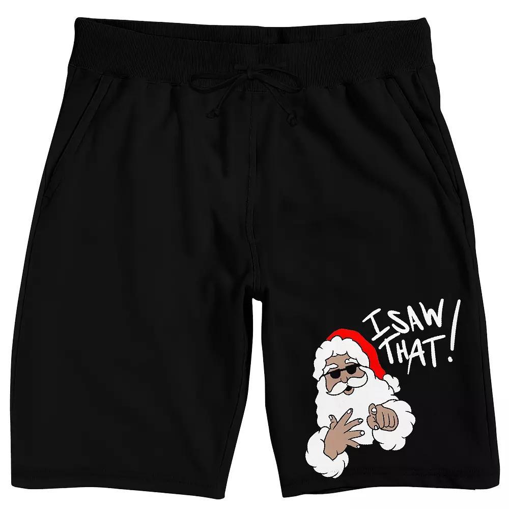 Mens Christmas Humor I Saw Sleep Shorts Product Image