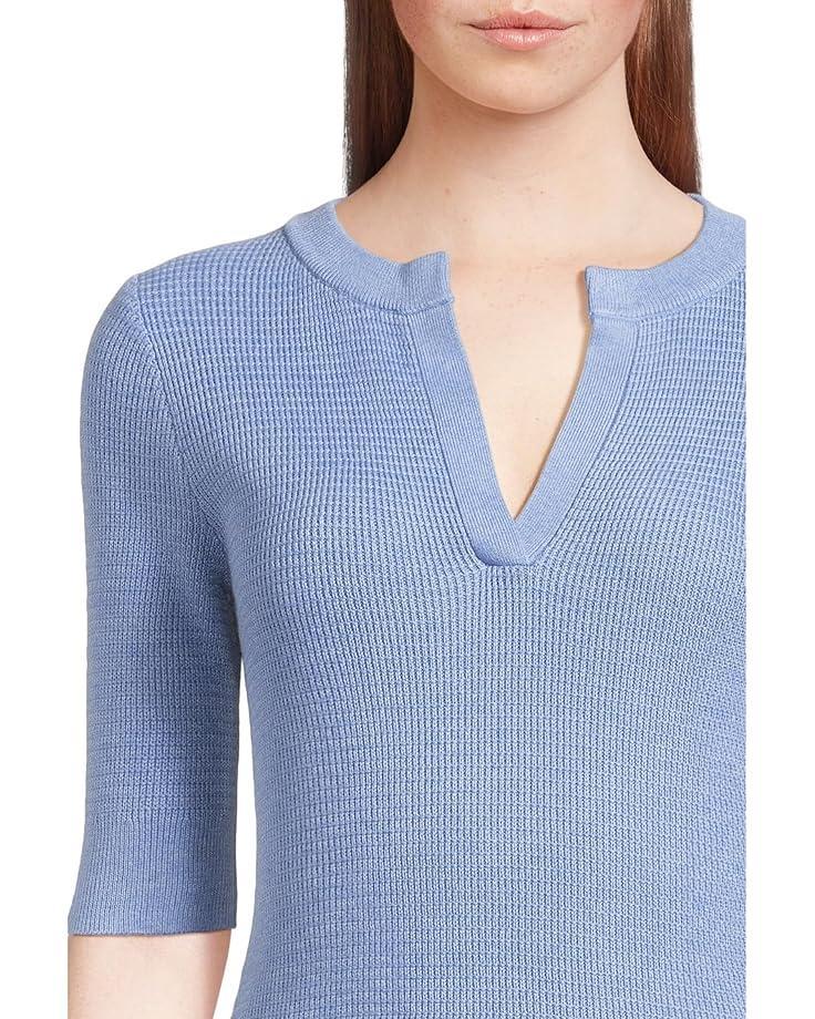 Short Sleeve V-neck Sweater Product Image