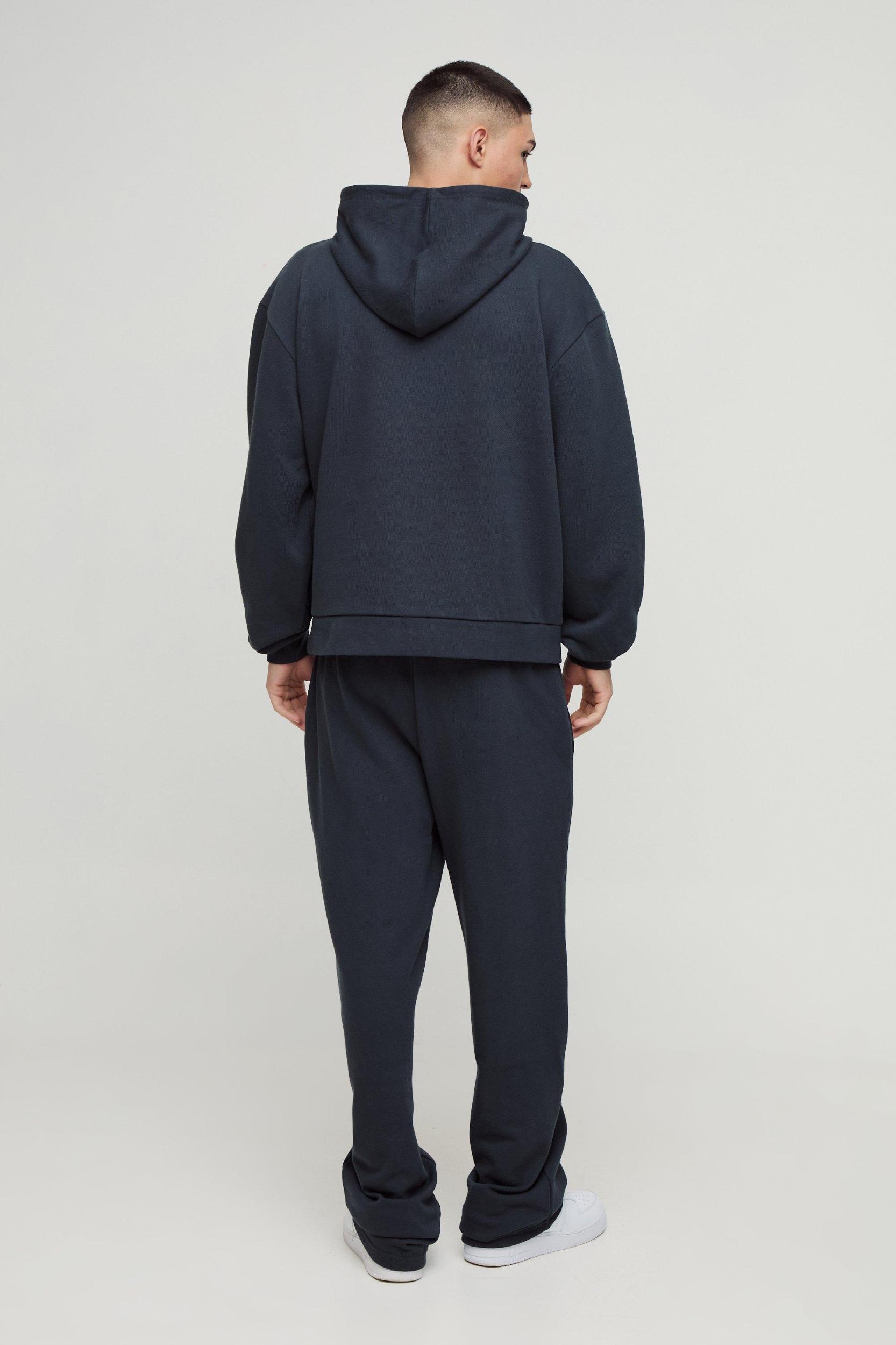 Oversized Boxy Heavyweight Hoodie Tracksuit | boohooMAN USA Product Image