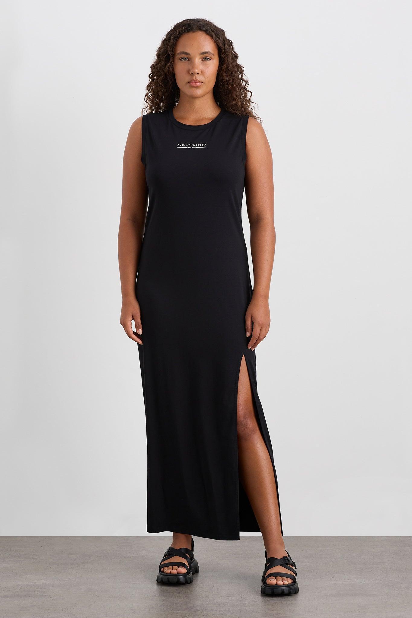 Split Hem Jersey Dress 816 Product Image