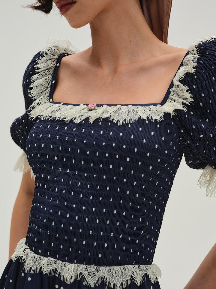 Ines Mini Dress — Blue Product Image