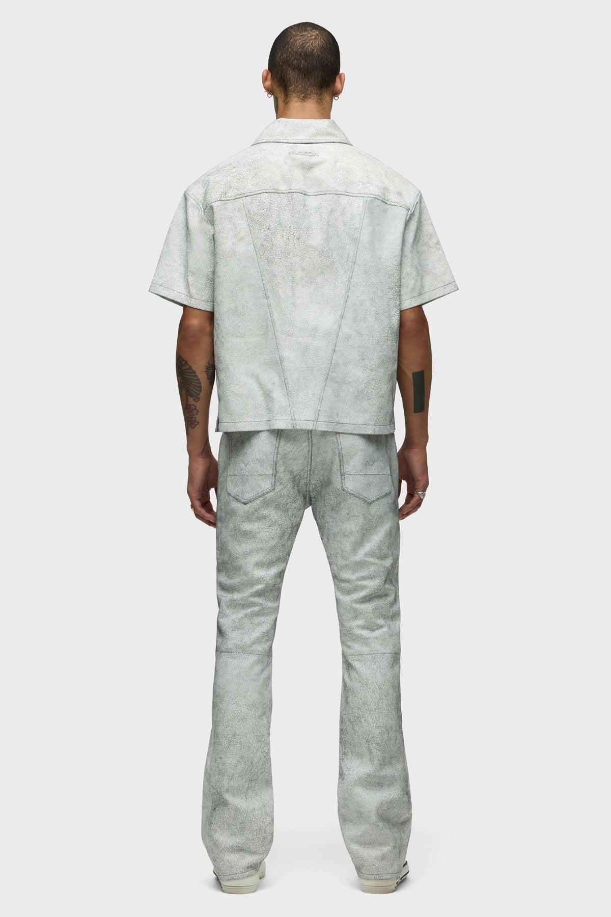 Short Sleeve Zip Shirt Male Product Image