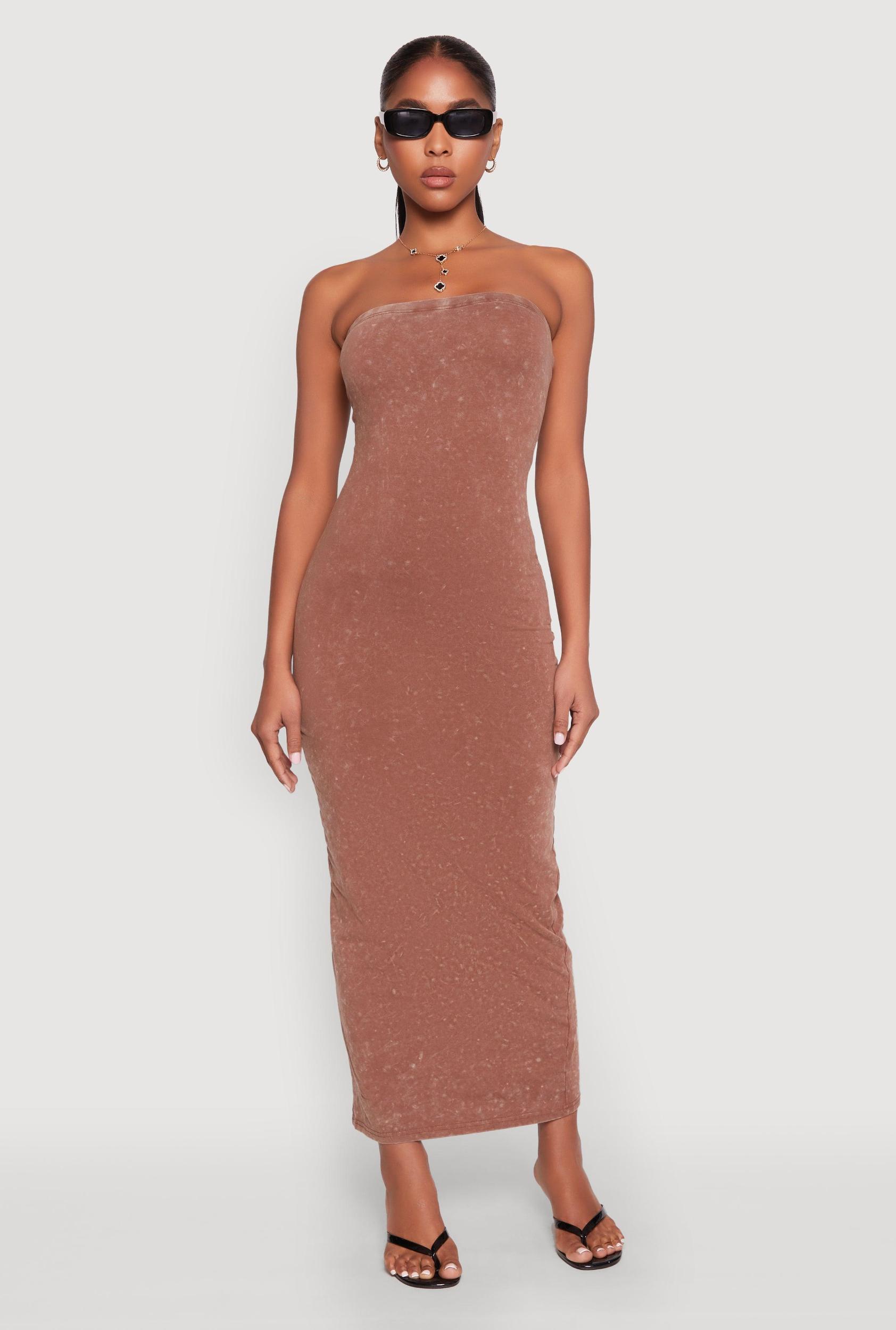 Womens Daisy Mineral Wash Maxi Tube Dress Product Image