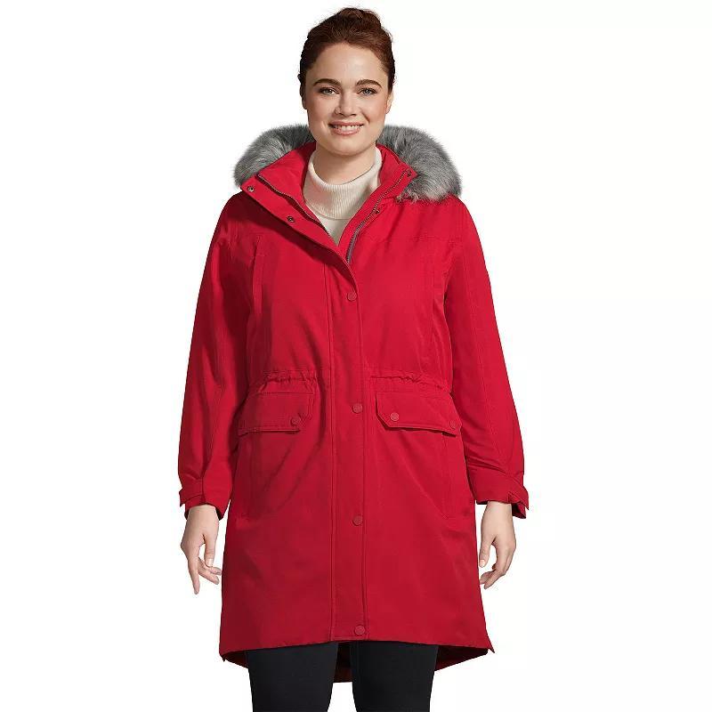 Plus Size Lands' End Expedition Down Waterproof Winter Parka, Women's, Size: 3XL, Black Product Image