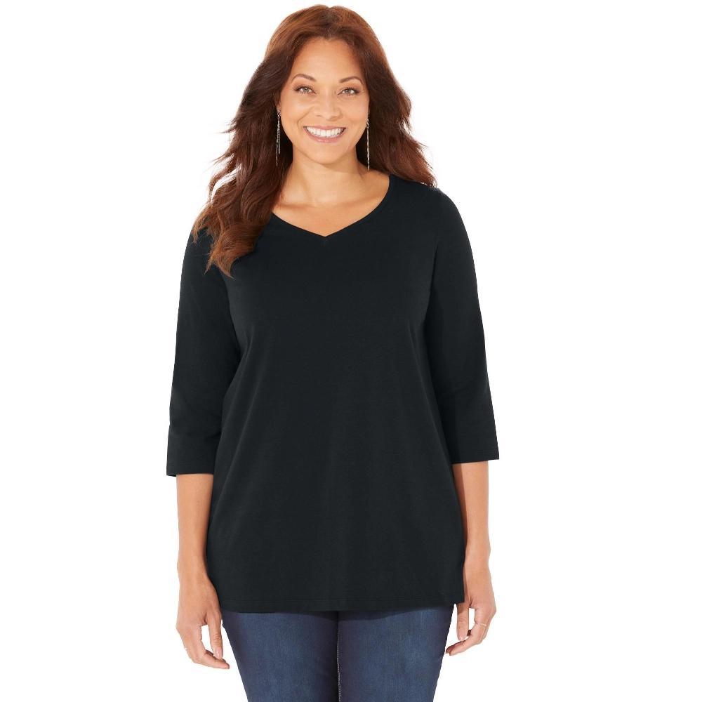 Woman Within Women's Plus Size 7-Day Layered 2-In-1 Tunic Product Image