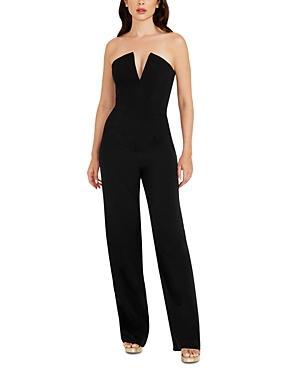 Dress the Population Fernanda Strapless Wide Leg Jumpsuit Product Image