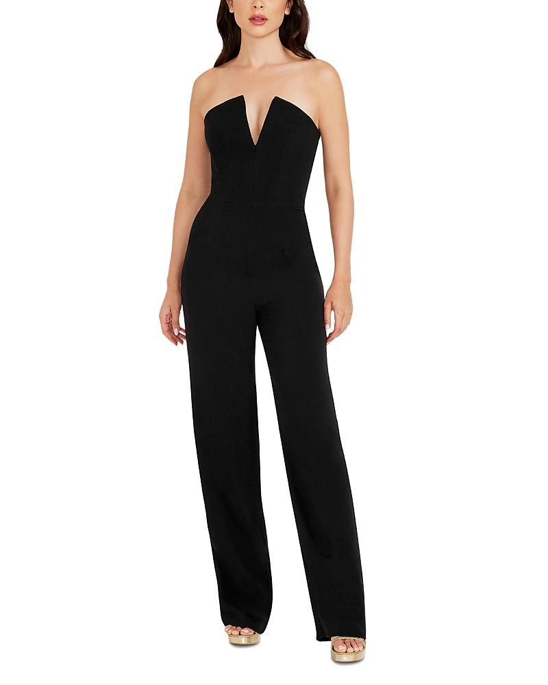 Dress the Population Fernanda Strapless Wide Leg Jumpsuit Product Image