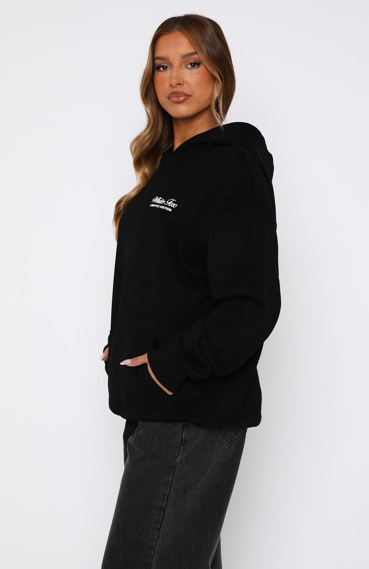Never Be Alone Oversized Hoodie Black Product Image