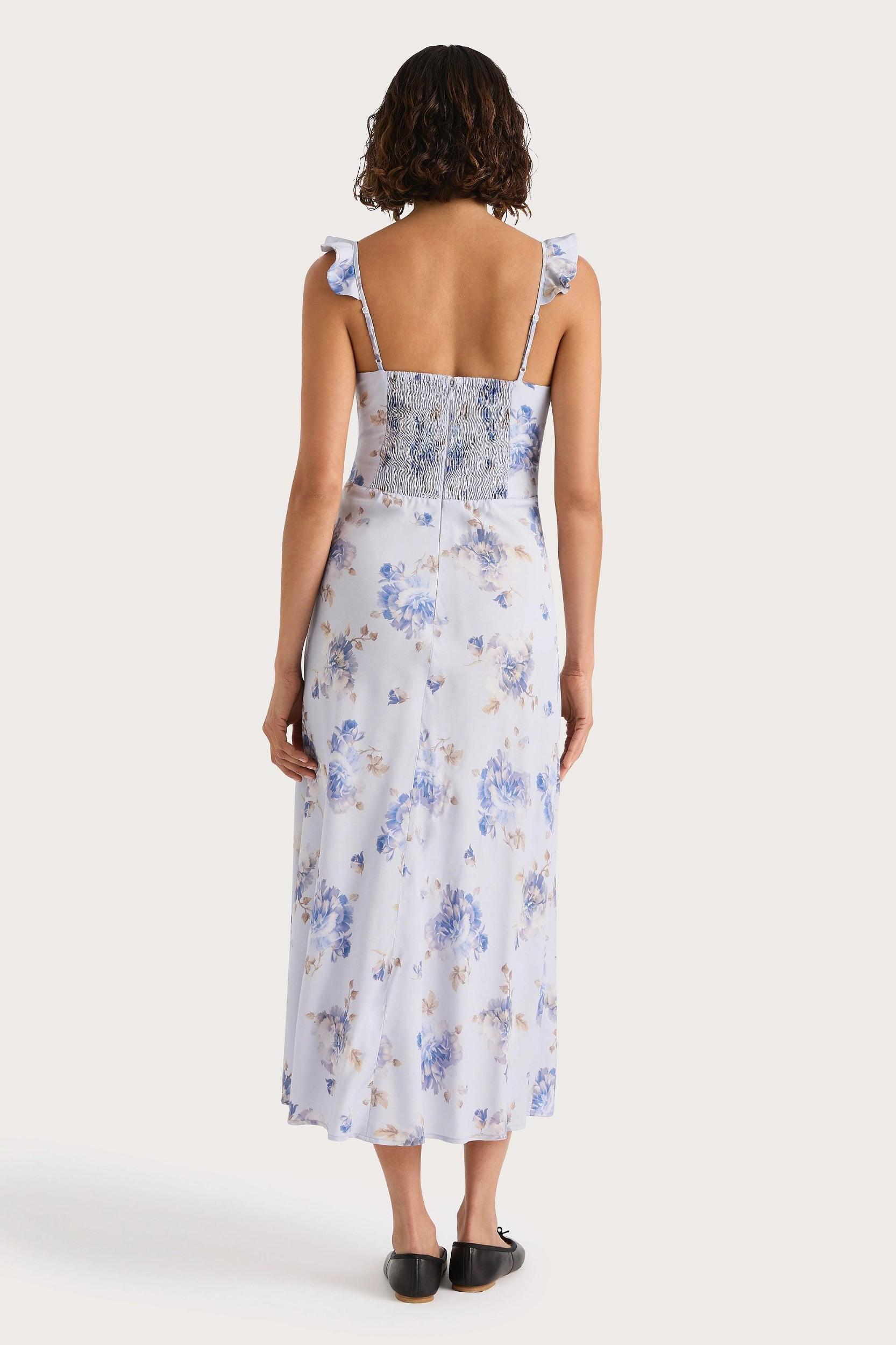 Yvonne Midi Dress Leona Floral Lilac Product Image
