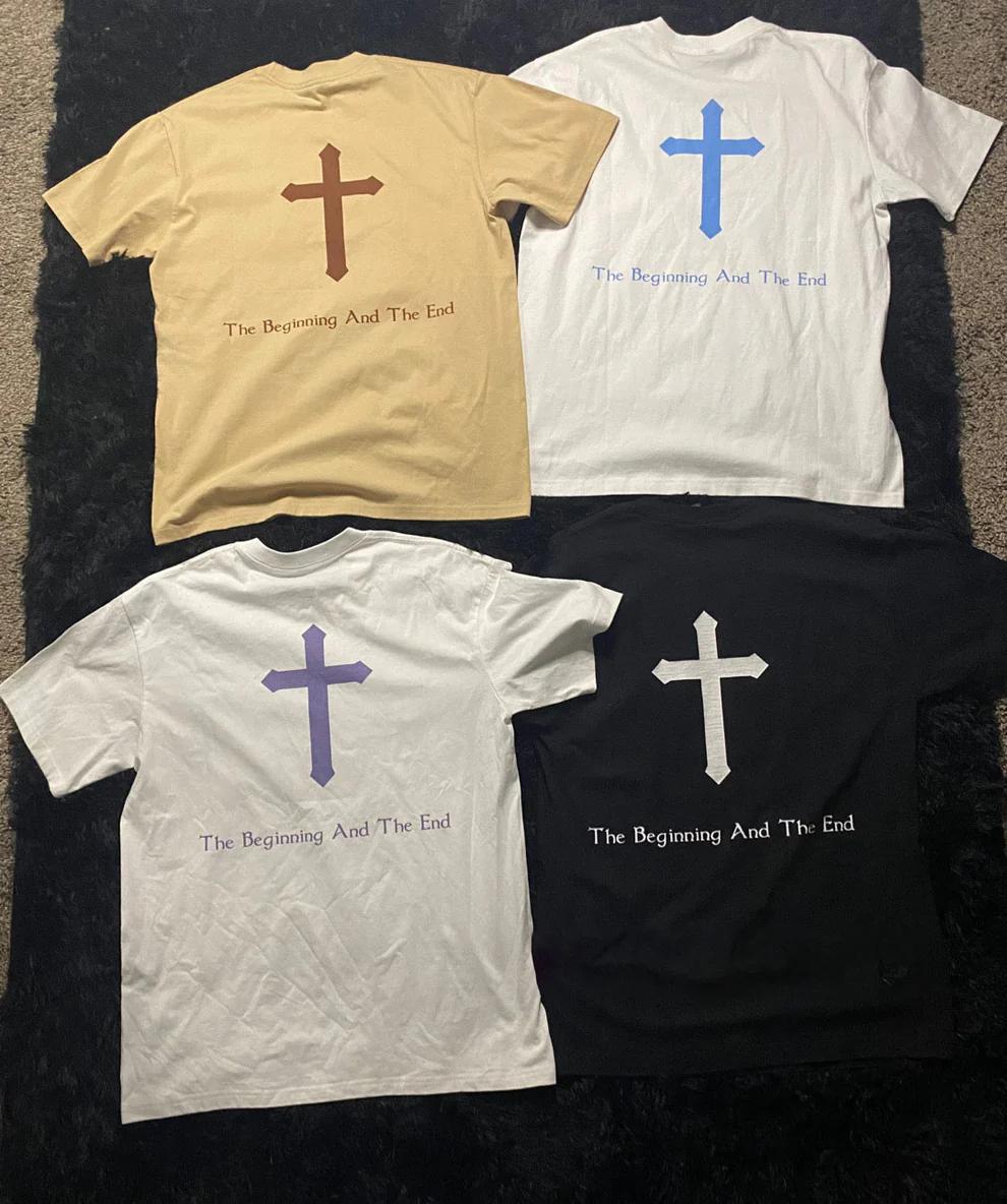 The Beginning And The End Jesus Graphic Print T-Shirt Product Image