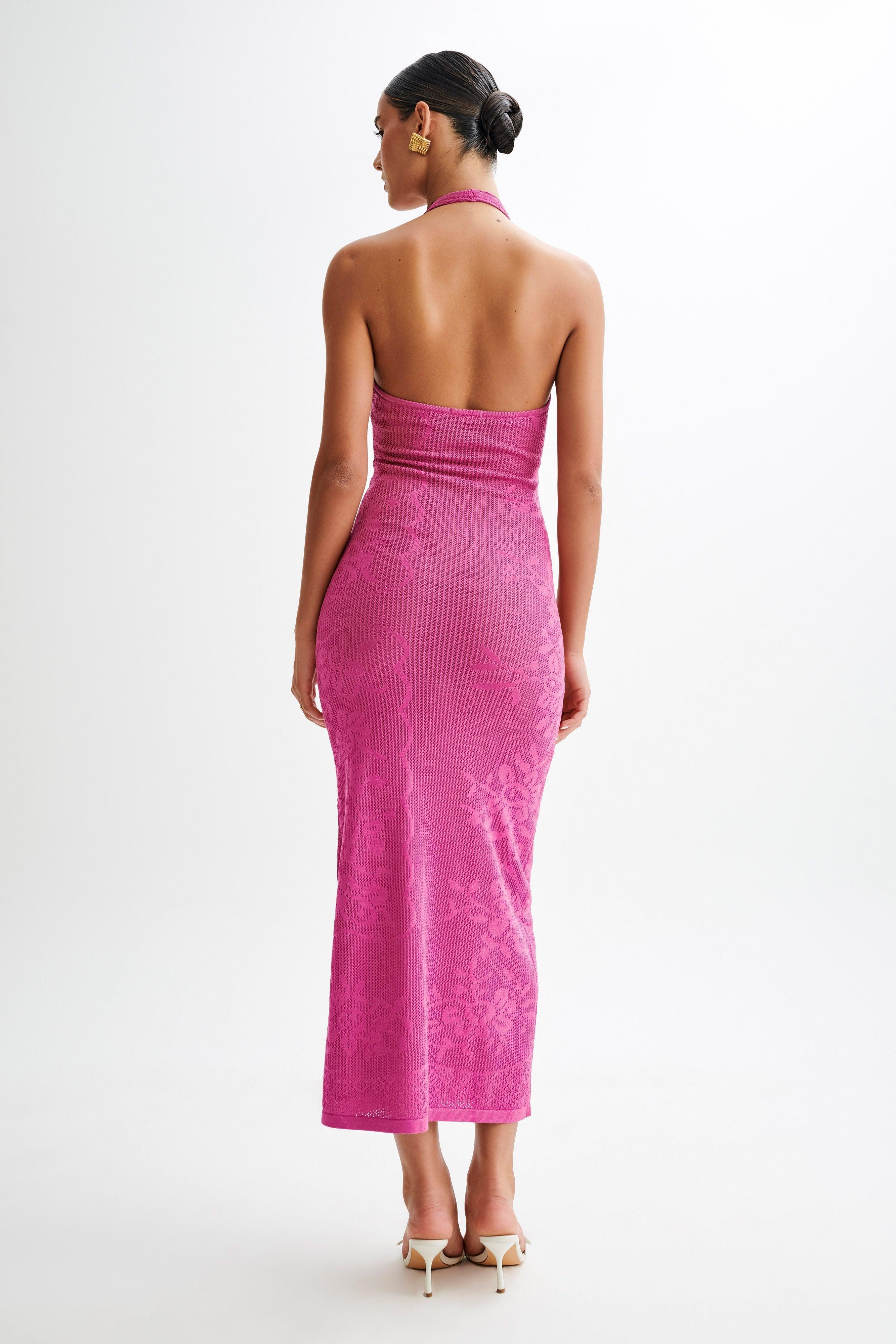 Patrizia Knit Halter Maxi Dress - Violet Product Image
