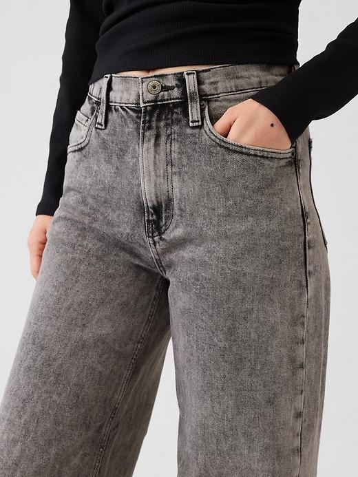 High Rise Stride Wide-Leg Jeans Product Image