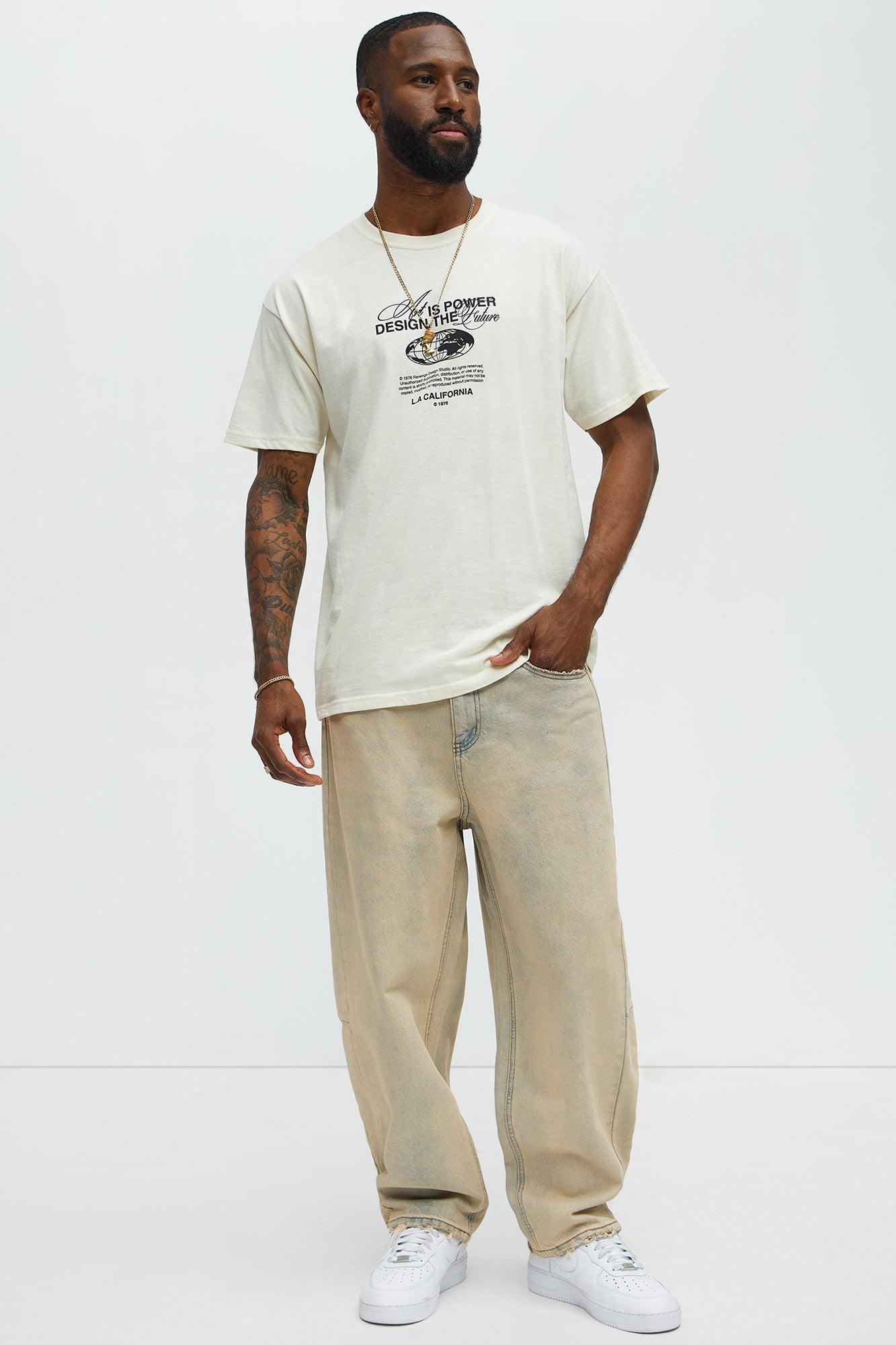 Art Is Powerful Short Sleeve Tee - Natural Product Image