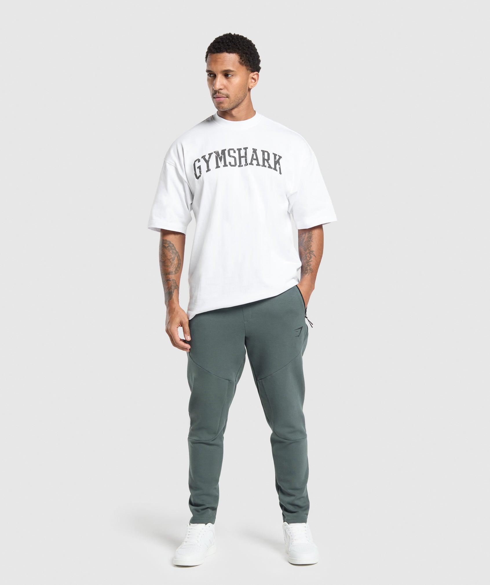 Gymshark Interlock Tech Joggers - Slate Teal Male Product Image