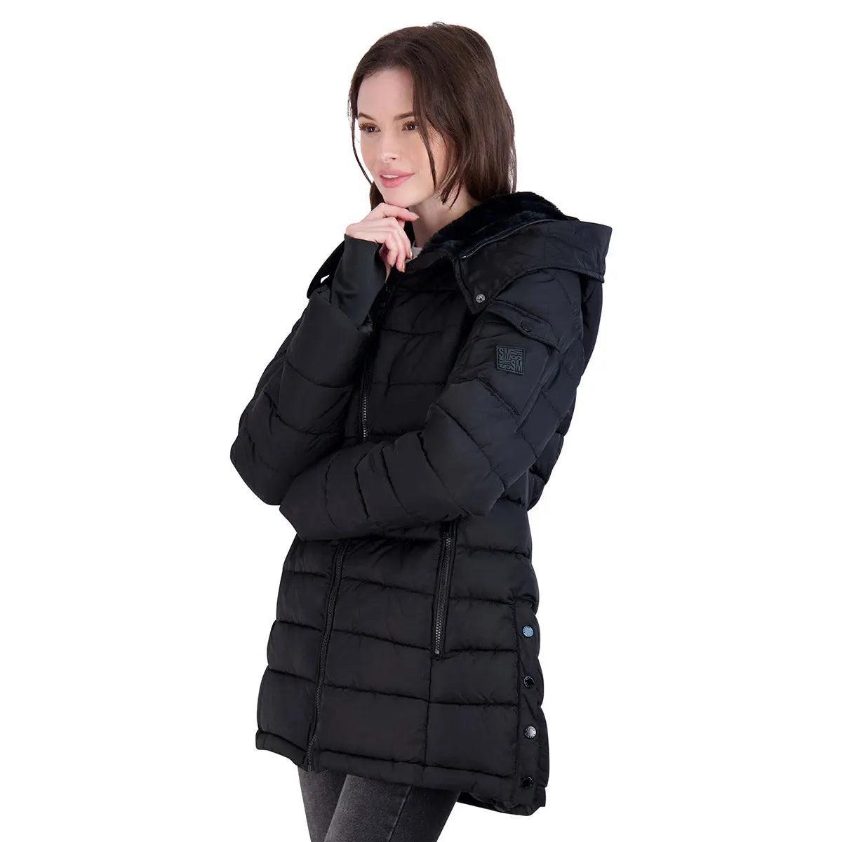 Steve Madden Women's Jacket with Fur Lined Hood Product Image